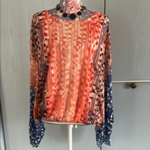 Chico's Vibrant Orange Blouse